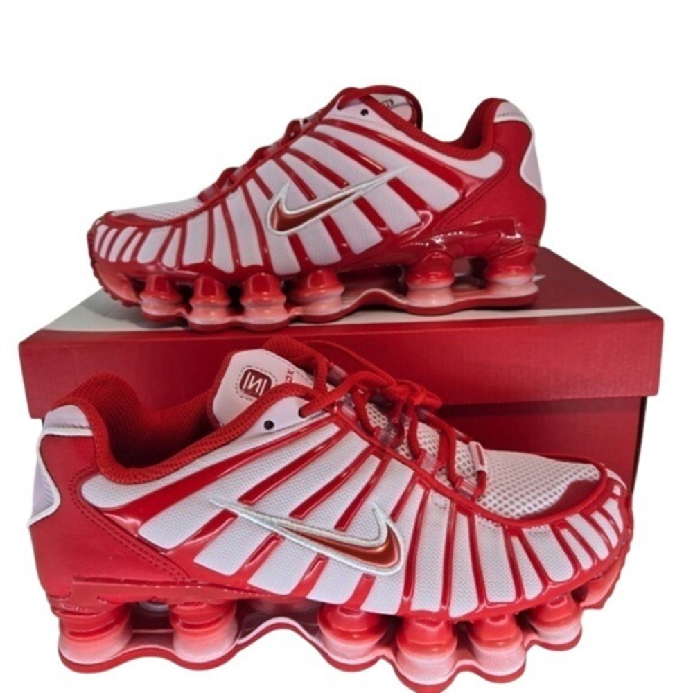 Nike Shox TL Pink Foam Habanero Red White IQ5090-663 6Y Womens Size 7.5 Sneakers